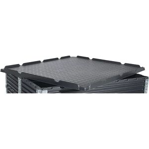 kaiserkraft Deckel aus ABS-Recyclingkunststoff, für LxB 1200 x 1000 mm, schwarz