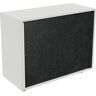 kaiserkraft Rollladenschrank NEOTEX mit Akustik-Front, HxBxT 775 x 1000 x 440 mm, Front anthrazit