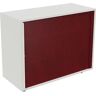 kaiserkraft Rollladenschrank NEOTEX mit Akustik-Front, HxBxT 775 x 1000 x 440 mm, Front purpurrot