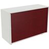 kaiserkraft Rollladenschrank NEOTEX mit Akustik-Front, HxBxT 775 x 1200 x 440 mm, Front purpurrot