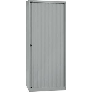 Euro-Rollladenschrank, Breite 800 mm, 4 Fachböden, silber BISLEY Euro-Rollladenschrank, Breite 800 mm, 4 Fachböden, silber BISLEY