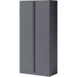 Flügeltürenschrank ESSENTIALS, 4 Fachböden, 5 Ordnerhöhen, anthrazitgrau BISLEY Flügeltürenschrank ESSENTIALS, 4 Fachböden, 5 Ordnerhöhen, anthrazitgrau BISLEY