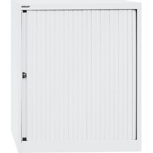 Euro-Rollladenschrank, Breite 800 mm, 2 Fachböden, verkehrsweiß BISLEY Euro-Rollladenschrank, Breite 800 mm, 2 Fachböden, verkehrsweiß BISLEY