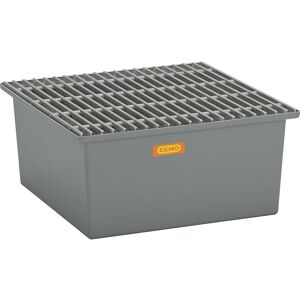 GFK-Boden-Auffangwanne, 1 x 200-l-Fass, ohne Zulassung, mit GFK-Gitterrost CEMO GFK-Boden-Auffangwanne, 1 x 200-l-Fass, ohne Zulassung, mit GFK-Gitterrost CEMO