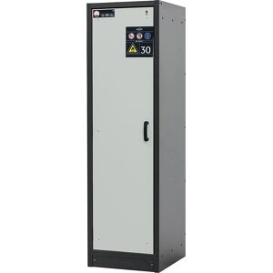 Feuerbeständiger Gefahrstoffschrank Typ 30, 1-türig, Breite 564 mm, lichtgrau asecos Feuerbeständiger Gefahrstoffschrank Typ 30, 1-türig, Breite 564 mm, lichtgrau asecos