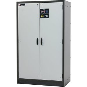 Feuerbeständiger Gefahrstoffschrank Typ 30, 2-türig, Breite 1164 mm, lichtgrau asecos Feuerbeständiger Gefahrstoffschrank Typ 30, 2-türig, Breite 1164 mm, lichtgrau asecos