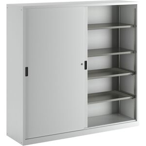 LISTA Stahl Schiebetürschrank - 4 Regale - 950kg Tragkraft LISTA Stahl Schiebetürschrank - 4 Regale - 950kg Tragkraft