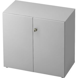 Aktenschrank, Flügeltüren, 1 Fachboden, lichtgrau / lichtgrau eurokraft pro Aktenschrank, Flügeltüren, 1 Fachboden, lichtgrau / lichtgrau eurokraft pro