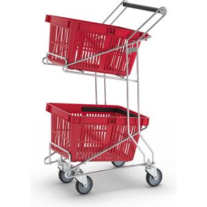 Einkaufswagen, für Körbe, LxBxH 560 x 260/415 x 975 mm, Tragfähigkeit 60 kg Kongamek Einkaufswagen, für Körbe, LxBxH 560 x 260/415 x 975 mm, Tragfähigkeit 60 kg Kongamek