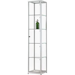 kaiserkraft Vitrine, Höhe 1984 mm, LED-Beleuchtung, Leuchtkopf-Ø 35 mm, BxT 400 x 400 mm kaiserkraft Vitrine, Höhe 1984 mm, LED-Beleuchtung, Leuchtkopf-Ø 35 mm, BxT 400 x 400 mm