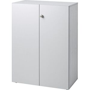 Aktenschrank, Flügeltüren, 2 Fachböden, lichtgrau / lichtgrau eurokraft pro Aktenschrank, Flügeltüren, 2 Fachböden, lichtgrau / lichtgrau eurokraft pro