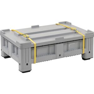 Akku-PE-Lager- und Transportbehälter, Modell S, Füllgewicht 300 kg, BxTxH 1200 x 800 x 400 mm, ab 3 Stk CEMO Akku-PE-Lager- und Transportbehälter, Modell S, Füllgewicht 300 kg, BxTxH 1200 x 800 x 400 mm, ab 3 Stk CEMO