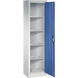 Werkstatt-Flügeltürschrank, HxBxT 1950 x 502 x 400 mm, lichtgrau / enzianblau C+P Werkstatt-Flügeltürschrank, HxBxT 1950 x 502 x 400 mm, lichtgrau / enzianblau C+P
