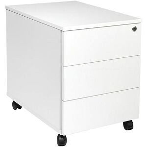kaiserkraft Rollcontainer Portland, HxBxT 550 x 420 x 600 mm, weiß gebürstet kaiserkraft Rollcontainer Portland, HxBxT 550 x 420 x 600 mm, weiß gebürstet