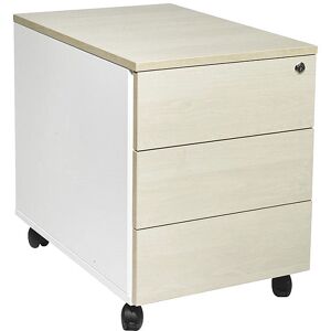 kaiserkraft Rollcontainer Portland, HxBxT 550 x 420 x 600 mm, weiß gebürstet / Birke kaiserkraft Rollcontainer Portland, HxBxT 550 x 420 x 600 mm, weiß gebürstet / Birke
