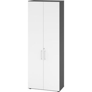 Büroschrank, 5 Fachböden, 6 Ordnerhöhen, graphit eurokraft pro Büroschrank, 5 Fachböden, 6 Ordnerhöhen, graphit eurokraft pro