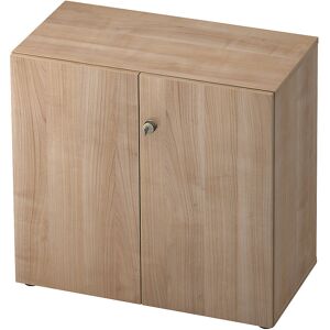 Aktenschrank, Flügeltüren, 1 Fachboden, Nussbaum-Dekor / Nussbaum-Dekor eurokraft pro Aktenschrank, Flügeltüren, 1 Fachboden, Nussbaum-Dekor / Nussbaum-Dekor eurokraft pro