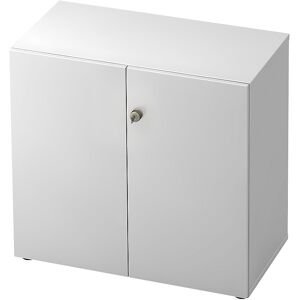 Aktenschrank, Flügeltüren, 1 Fachboden, weiß / weiß eurokraft pro Aktenschrank, Flügeltüren, 1 Fachboden, weiß / weiß eurokraft pro