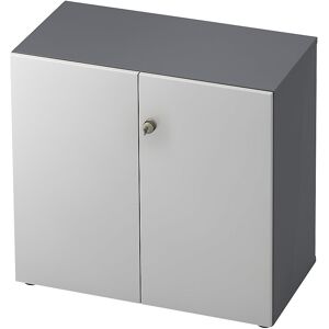 Aktenschrank, Flügeltüren, 1 Fachboden, graphit / alusilber eurokraft pro Aktenschrank, Flügeltüren, 1 Fachboden, graphit / alusilber eurokraft pro
