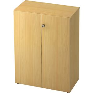 Aktenschrank, Flügeltüren, 2 Fachböden, Buche / Buche eurokraft pro Aktenschrank, Flügeltüren, 2 Fachböden, Buche / Buche eurokraft pro