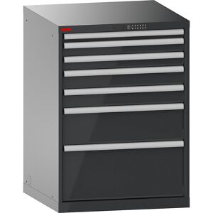 Schubladenschrank, mit Akkuladefunktion, RFID-Schloss, BxTxH 717 x 725 x 1000 mm, 7 Schubladen, 2 x 230V, anthrazitgrau, CH LISTA Schubladenschrank, mit Akkuladefunktion, RFID-Schloss, BxTxH 717 x 725 x 1000 mm, 7 Schubladen, 2 x 230V, anthrazitgrau, CH LISTA