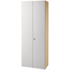 Aktenschrank, Flügeltüren, 5 Fachböden, Ahorn-Dekor / alusilber eurokraft pro Aktenschrank, Flügeltüren, 5 Fachböden, Ahorn-Dekor / alusilber eurokraft pro