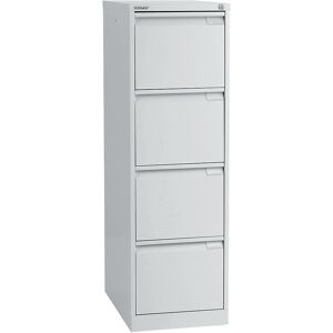 Hängeregistraturschrank, 1-bahnig, 4 Schübe, DIN A4, lichtgrau BISLEY Hängeregistraturschrank, 1-bahnig, 4 Schübe, DIN A4, lichtgrau BISLEY
