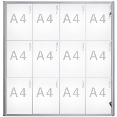 Schaukasten, Außentiefe 27 mm, Außenhöhe 963 mm, 12 x DIN A4 MAUL Schaukasten, Außentiefe 27 mm, Außenhöhe 963 mm, 12 x DIN A4 MAUL