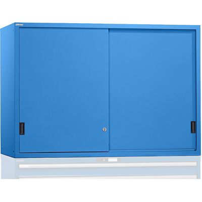 Aufsatzschrank mit Schiebetüren, Türen aus Vollblech, HxBxT 1000 x 1023 x 725 mm, lichtblau LISTA Aufsatzschrank mit Schiebetüren, Türen aus Vollblech, HxBxT 1000 x 1023 x 725 mm, lichtblau LISTA