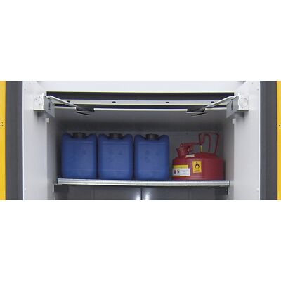 Gitterrost-Einlegeboden für Fass-Schrank, BxT 900 x 900 mm, Tragfähigkeit 75 kg LaCont Gitterrost-Einlegeboden für Fass-Schrank, BxT 900 x 900 mm, Tragfähigkeit 75 kg LaCont