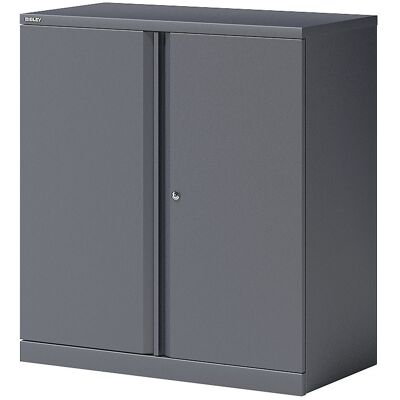 Flügeltürenschrank ESSENTIALS, 1 Fachboden, 2 Ordnerhöhen, anthrazitgrau BISLEY Flügeltürenschrank ESSENTIALS, 1 Fachboden, 2 Ordnerhöhen, anthrazitgrau BISLEY