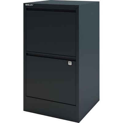 Hängeregistraturschrank HomeFiler, 2 Hängeregistraturen, anthrazitgrau BISLEY Hängeregistraturschrank HomeFiler, 2 Hängeregistraturen, anthrazitgrau BISLEY