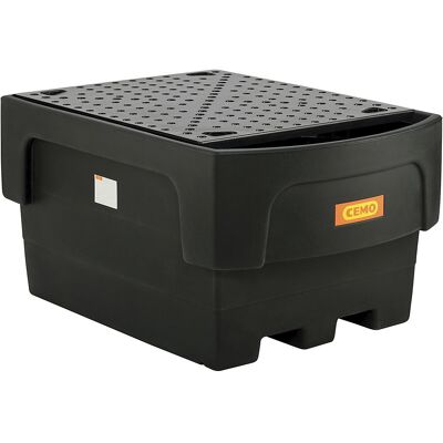 PE-Auffangwanne für Tankcontainer IBC/KTC, für 1 x IBC/KTC Abfüllvorsatzbehälter, mit PE-Lochplatte CEMO PE-Auffangwanne für Tankcontainer IBC/KTC, für 1 x IBC/KTC Abfüllvorsatzbehälter, mit PE-Lochplatte CEMO
