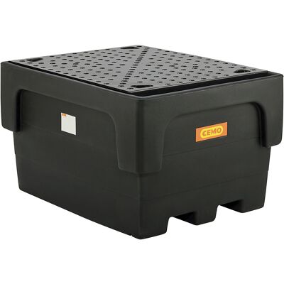 PE-Auffangwanne für Tankcontainer IBC/KTC, für 1 x IBC/KTC, mit PE-Lochplatte CEMO PE-Auffangwanne für Tankcontainer IBC/KTC, für 1 x IBC/KTC, mit PE-Lochplatte CEMO