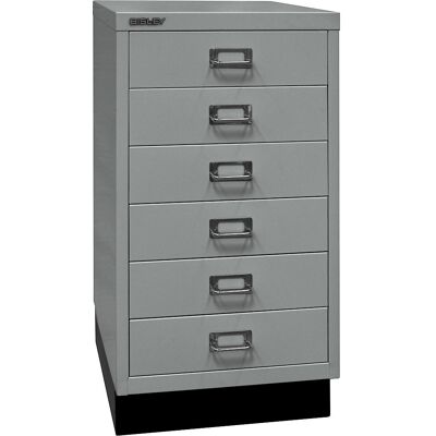 MultiDrawer™ 39er Serie, mit Sockel, DIN A3, 6 Schubladen, silber, schwarz BISLEY MultiDrawer™ 39er Serie, mit Sockel, DIN A3, 6 Schubladen, silber, schwarz BISLEY