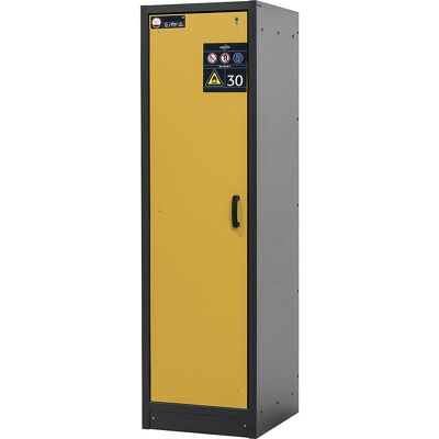 Feuerbeständiger Gefahrstoffschrank Typ 30, 1-türig, Breite 564 mm, goldgelb asecos Feuerbeständiger Gefahrstoffschrank Typ 30, 1-türig, Breite 564 mm, goldgelb asecos