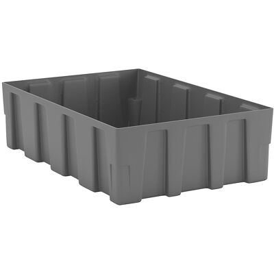 PE-Auffangwanne für 200-l-Fässer, Boden-/Palettenwanne, Auffangvolumen 250 l, ohne Gitterrost CEMO PE-Auffangwanne für 200-l-Fässer, Boden-/Palettenwanne, Auffangvolumen 250 l, ohne Gitterrost CEMO