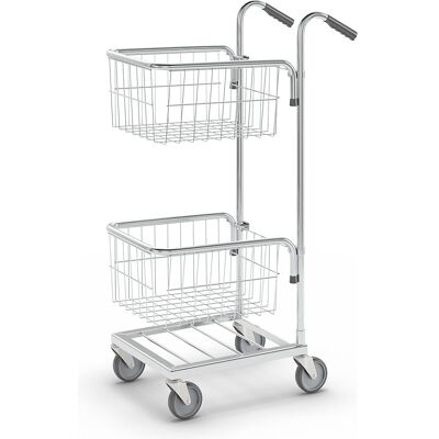 Kleintransportwagen, 2 Körbe, Tragfähigkeit 35 kg Kongamek Kleintransportwagen, 2 Körbe, Tragfähigkeit 35 kg Kongamek