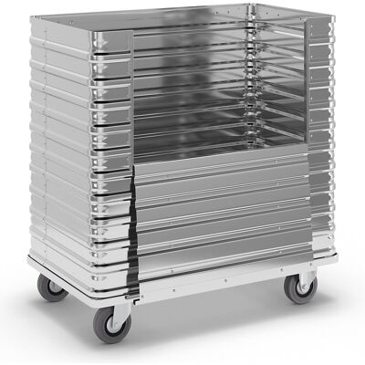 Alu-Kastenwagen, Inhalt 350 l, Seitenwand halb abklappbar ZARGES Alu-Kastenwagen, Inhalt 350 l, Seitenwand halb abklappbar ZARGES