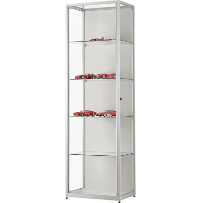 kaiserkraft Vitrine mit LED-Beleuchtung, Höhe 1984 mm, mit Drehflügeltüren, Breite 600 mm kaiserkraft Vitrine mit LED-Beleuchtung, Höhe 1984 mm, mit Drehflügeltüren, Breite 600 mm