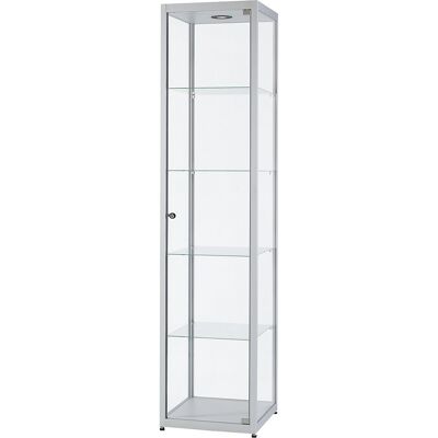 kaiserkraft Vitrine mit LED-Deckenspot, 1 x 5 W, Höhe 2000 mm, BxT 500 x 500 mm kaiserkraft Vitrine mit LED-Deckenspot, 1 x 5 W, Höhe 2000 mm, BxT 500 x 500 mm