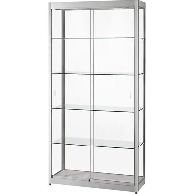 kaiserkraft Vitrine, BxTxH 1000 x 400 x 2000 mm, LED-Beleuchtung, Leuchtkopf-Ø 50 mm, ohne Unterschrank kaiserkraft Vitrine, BxTxH 1000 x 400 x 2000 mm, LED-Beleuchtung, Leuchtkopf-Ø 50 mm, ohne Unterschrank