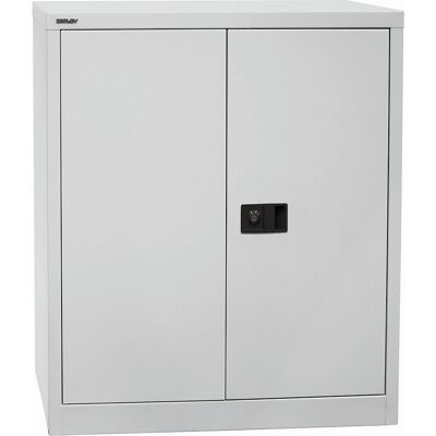 UNIVERSAL Flügeltürenschrank, HxBxT 1000 x 914 x 400 mm, 1 verzinkter Fachboden, 2 Ordnerhöhen, lichtgrau BISLEY UNIVERSAL Flügeltürenschrank, HxBxT 1000 x 914 x 400 mm, 1 verzinkter Fachboden, 2 Ordnerhöhen, lichtgrau BISLEY