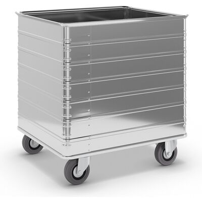 Alu-Kastenwagen, Inhalt 230 l, mit Rand- und Bodenprofil ZARGES Alu-Kastenwagen, Inhalt 230 l, mit Rand- und Bodenprofil ZARGES