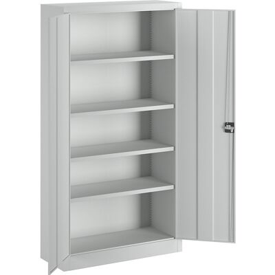 Schwerlastschrank, Höhe 1950 mm, 4 Fachböden, grau Pavoy Schwerlastschrank, Höhe 1950 mm, 4 Fachböden, grau Pavoy