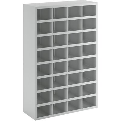Pavoy Stahlschrank - 32 Fächer, Ohne Türen, Grau Pavoy Stahlschrank - 32 Fächer, Ohne Türen, Grau