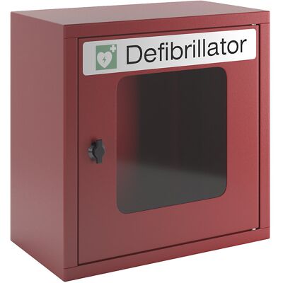 Defibrillatorschrank, ohne Alarmfunktion, feuerrot Pavoy Defibrillatorschrank, ohne Alarmfunktion, feuerrot Pavoy