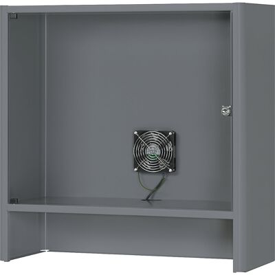 Monitorgehäuse mit integriertem Aktivlüfter, HxBxT 710 x 720 x 300 mm, anthrazit-metallic RAU Monitorgehäuse mit integriertem Aktivlüfter, HxBxT 710 x 720 x 300 mm, anthrazit-metallic RAU