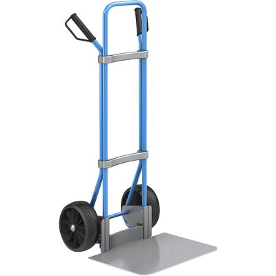 Sackkarre, blau, Schaufel-BxT 450 x 500 mm, verzinkt, Vollgummibereifung, ab 5 Stk eurokraft pro Sackkarre, blau, Schaufel-BxT 450 x 500 mm, verzinkt, Vollgummibereifung, ab 5 Stk eurokraft pro