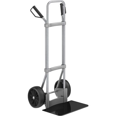 Sackkarre, verzinkt, Schaufel-BxT 450 x 350 mm, schwarz, Vollgummibereifung, ab 5 Stk eurokraft pro Sackkarre, verzinkt, Schaufel-BxT 450 x 350 mm, schwarz, Vollgummibereifung, ab 5 Stk eurokraft pro